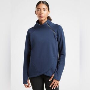 Athleta Cozy Karma Asymmetrical Pullover